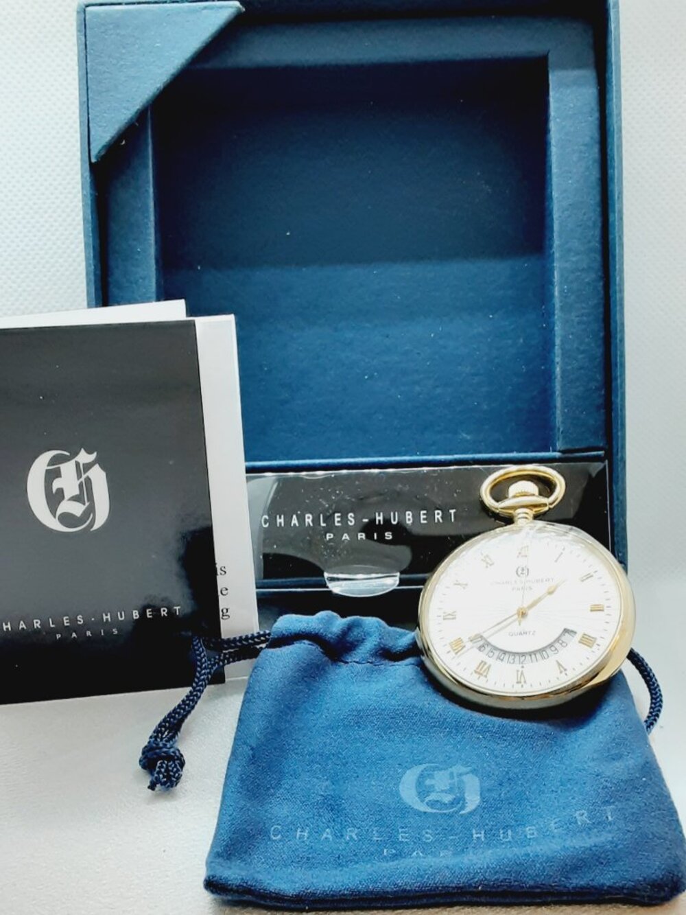 2 HOSTS PICKED NEW Charles Hubert Paris Pocket Watch - Picture 10 of 14